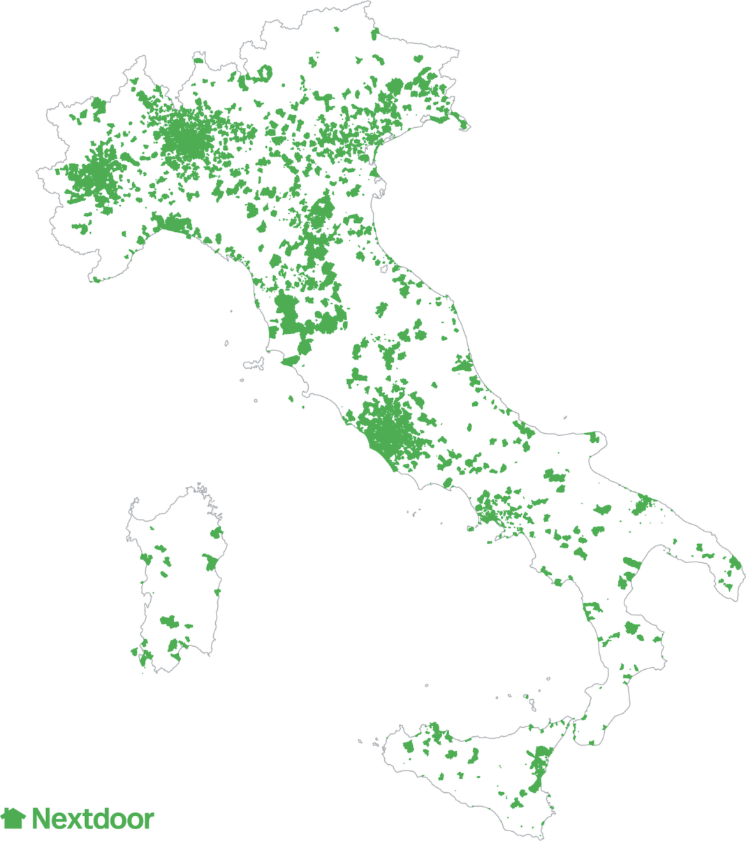 Nextdoor_mappa Italia