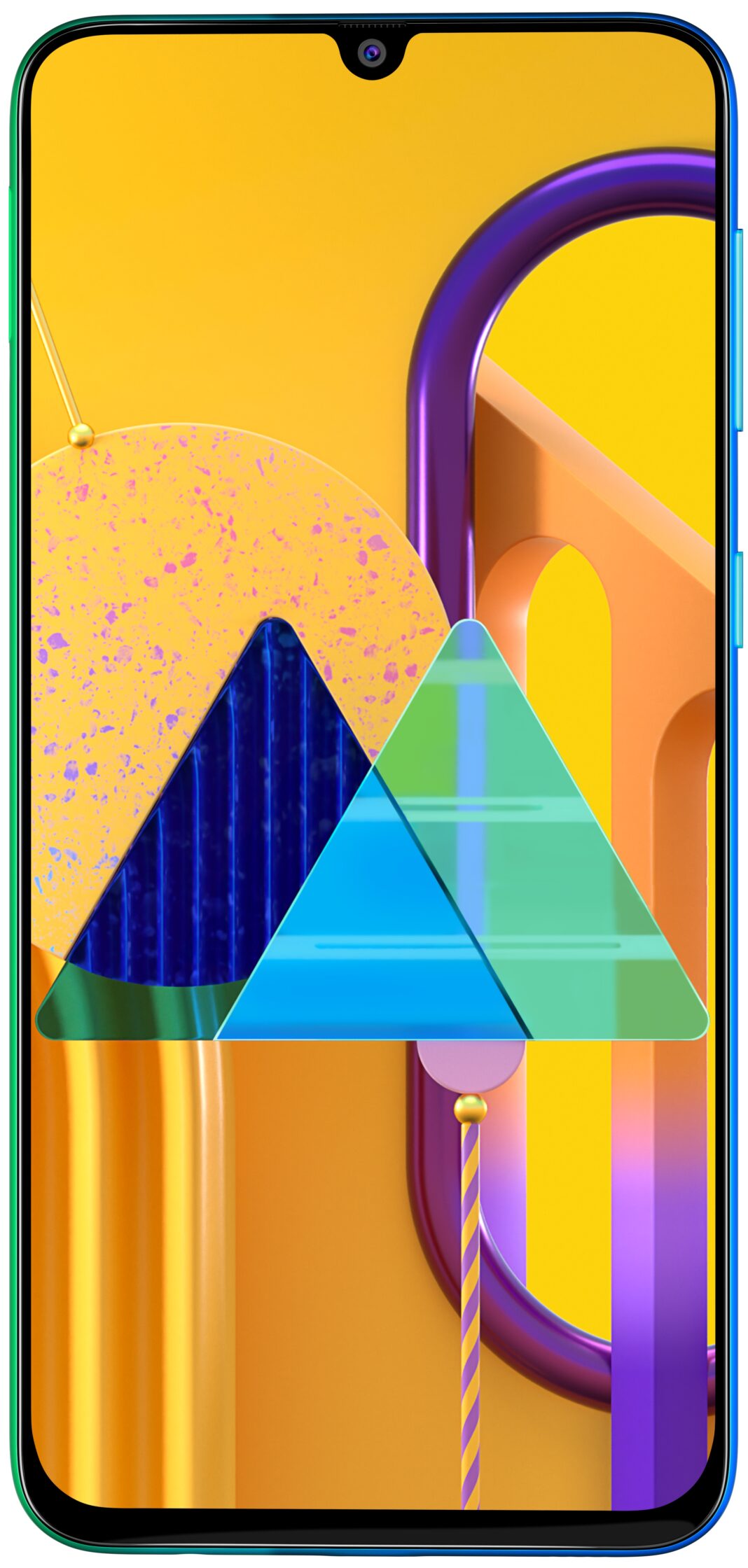 Galaxy M30s-Blue-Front-Angle