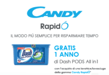 Candy Rapidò e Dash PODS All In 1 insieme in una nuova promozione