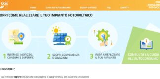 Fotovoltaico: online il portale del GSE per diffondere l’autoconsumo in Italia