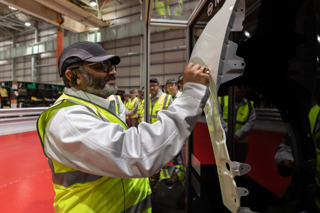 Nissan Sunderland Plant 06/03/2020COO Ashwani Gupta unveils XL Press #2