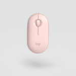 Mouse Wireless Logitech Pebble M350 disponibile nei colori rosa e bianco
