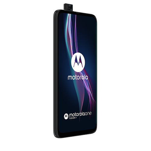 motorola one fusion+_Twilight blue_DYN FRONTSIDE LEFT_POP UP CAMERA