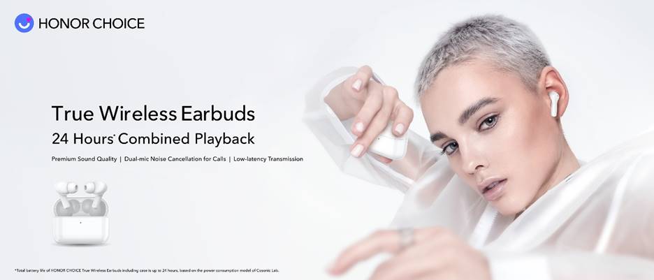 HONOR lancia HONOR CHOICE con HONOR CHOICE True Wireless Earbuds