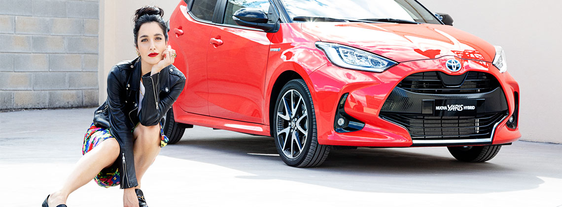 Levante è l’ambassador di nuova Yaris Hybrid
