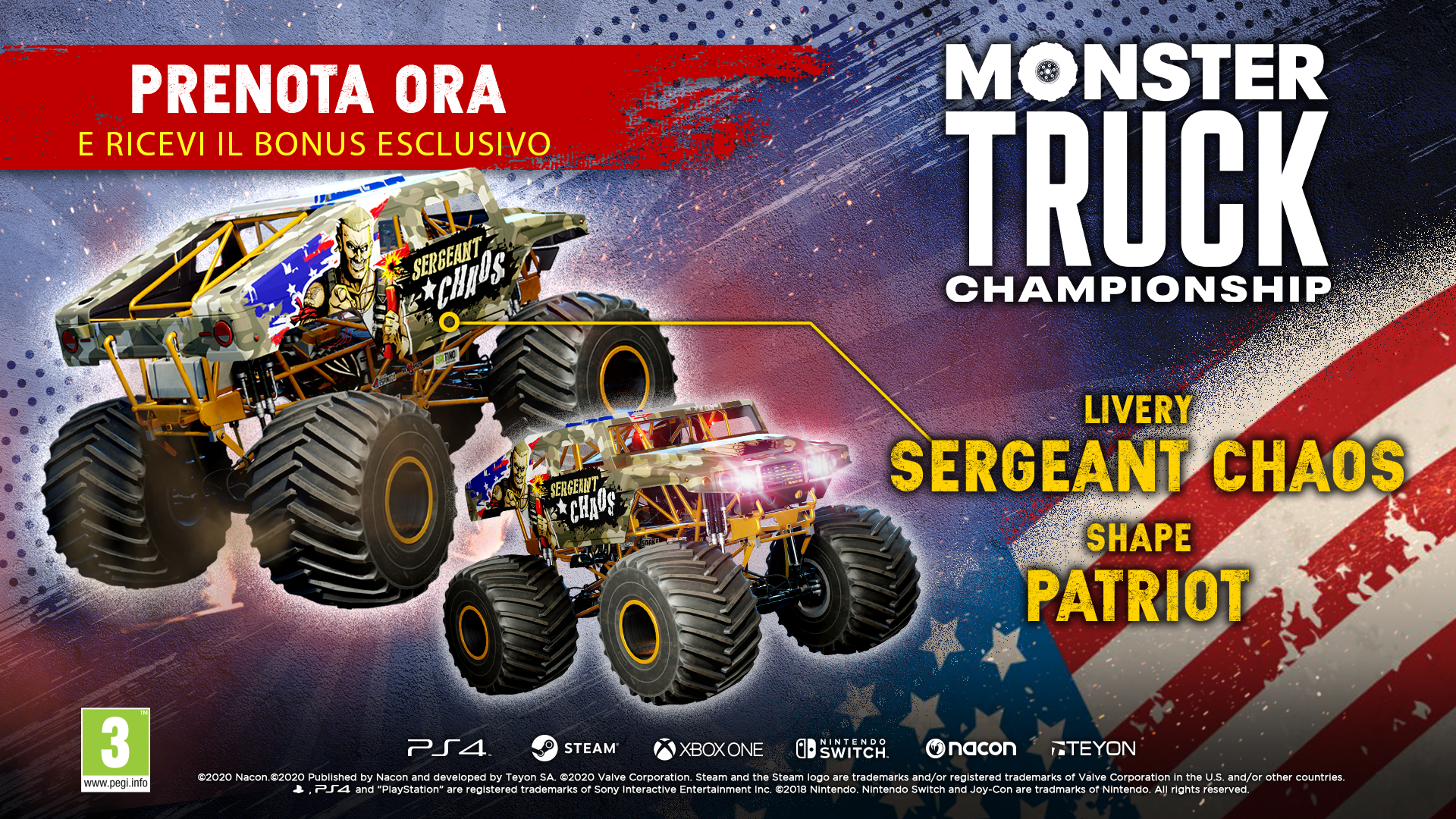 In arrivo l’edizione deluxe e il bonus preordine per il Monster Truck Championship
