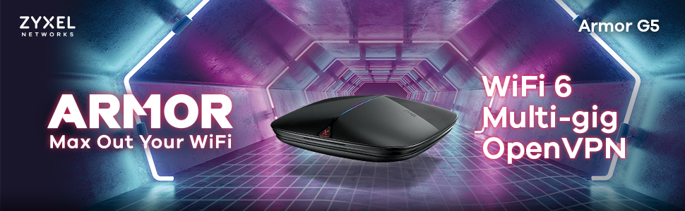 Zyxel Networks lancia il Router WiFi 6 Armor G5 AX6000 12-Stream Multi-Gigabit Security