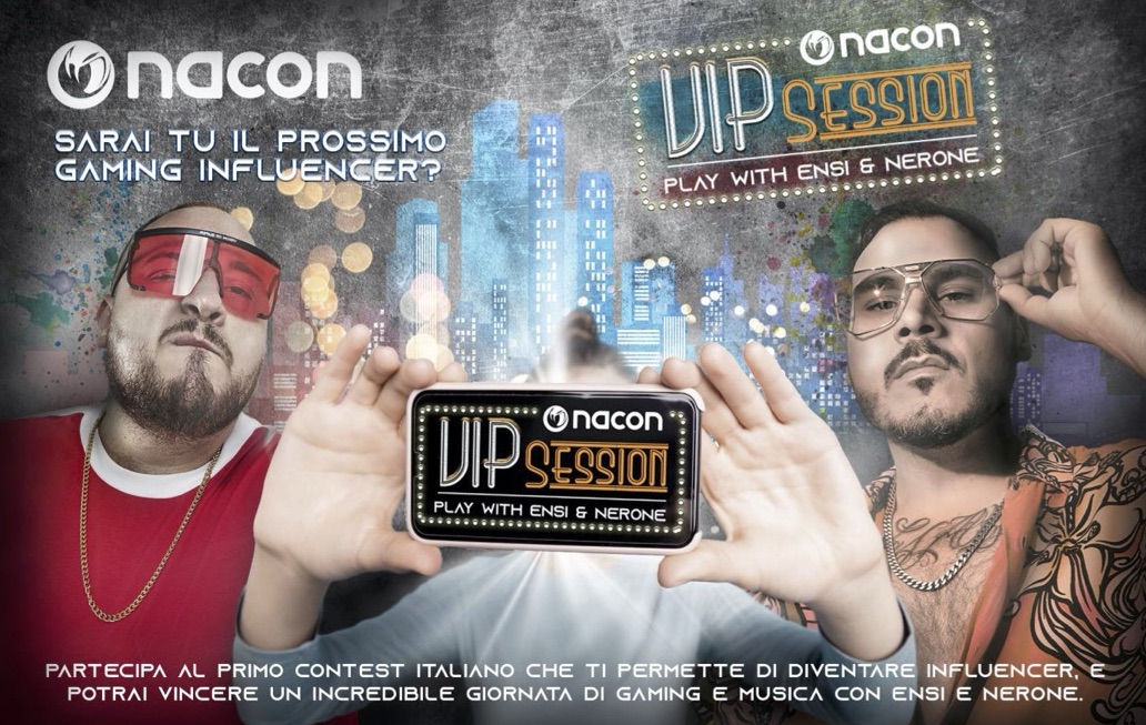 NACON VIP SESSION: un contest per realizzare il sogno di incontrare e sfidare i rapper Nerone ed Ensi