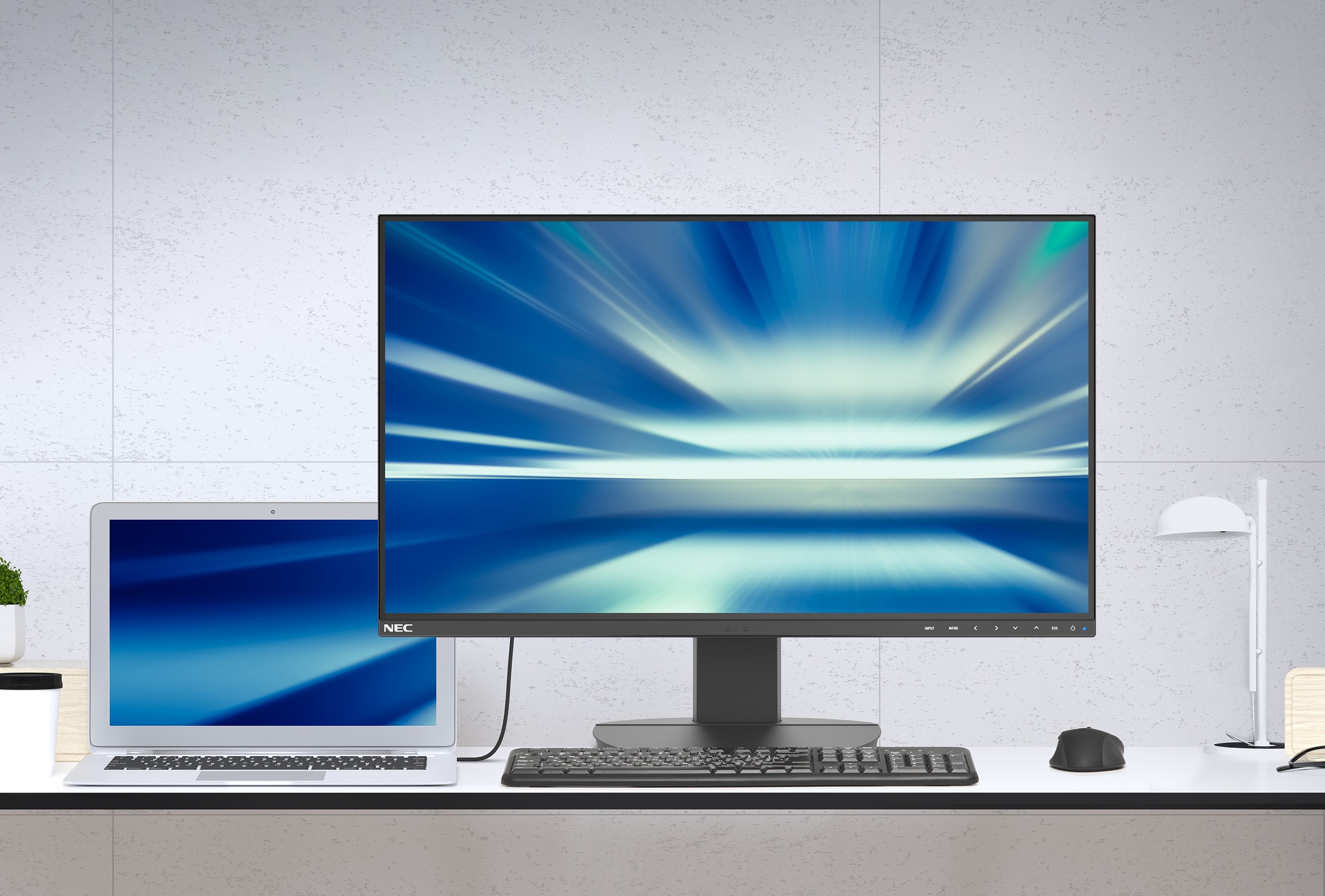 Sharp/NEC presenta i nuovi monitor desktop USB-C one-cable