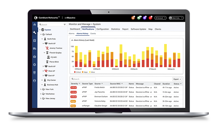 Cambium Networks annuncia i nuovi sistemi di management per le reti cablate e wireless “cloud-first”