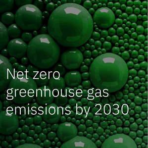 IBM: obiettivo zero emissioni gas serra entro il 2030