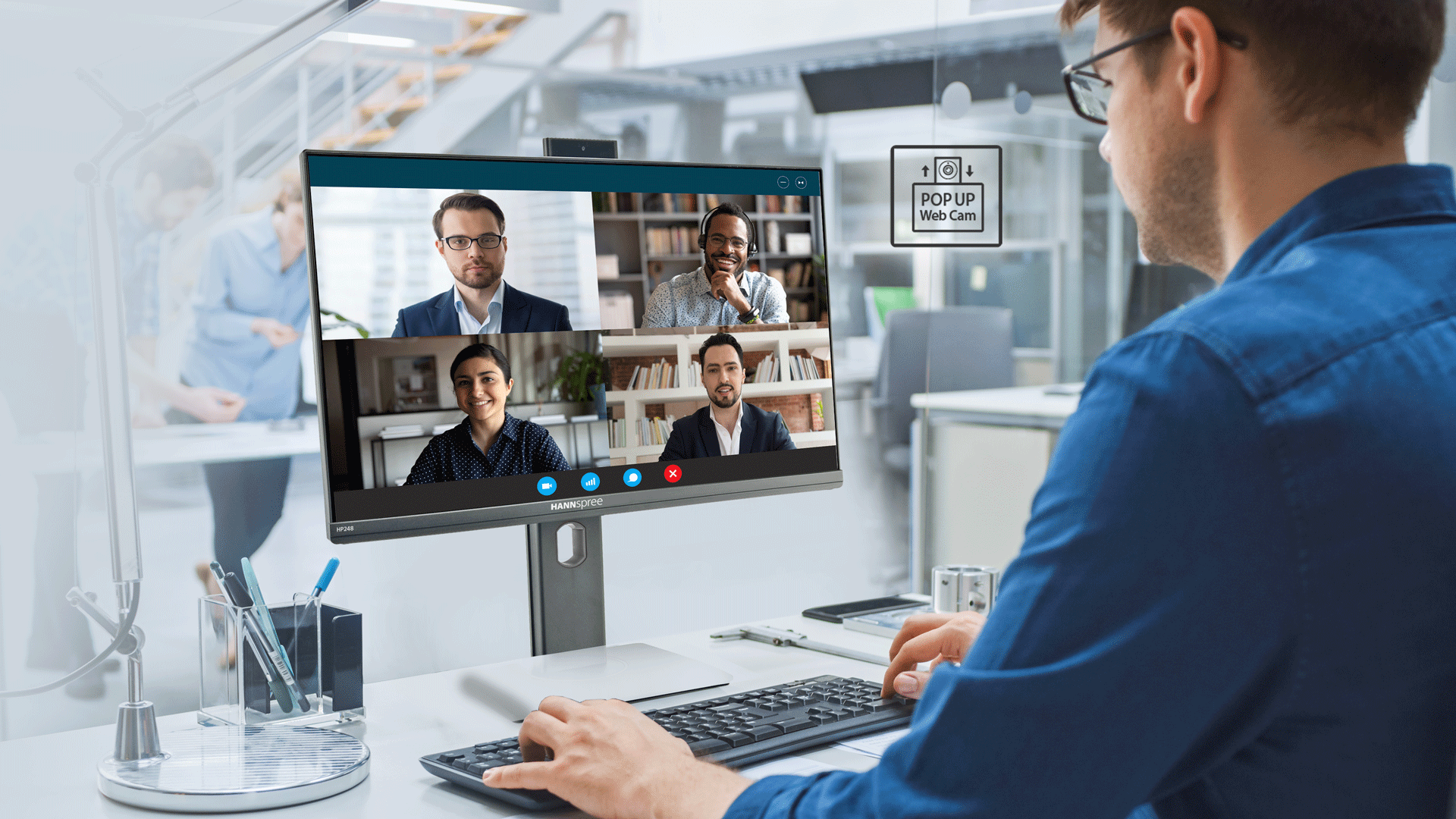 HANNspree annuncia nuovi display con la videocamera pop-up