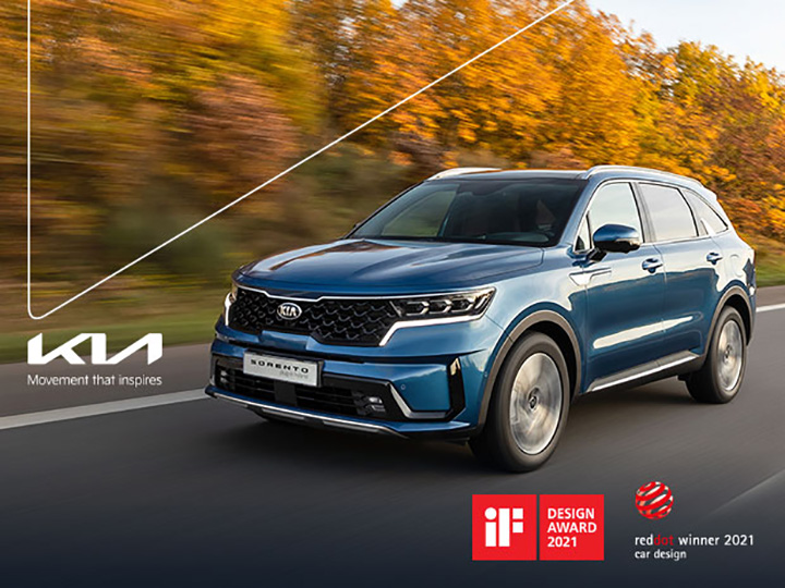 Kia Sorento trionfa ai Red Dot e iF Design Award