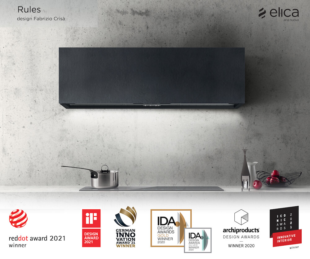 Elica vince il Red Dot Design Award, il Plus X Award e l’A’Design Award