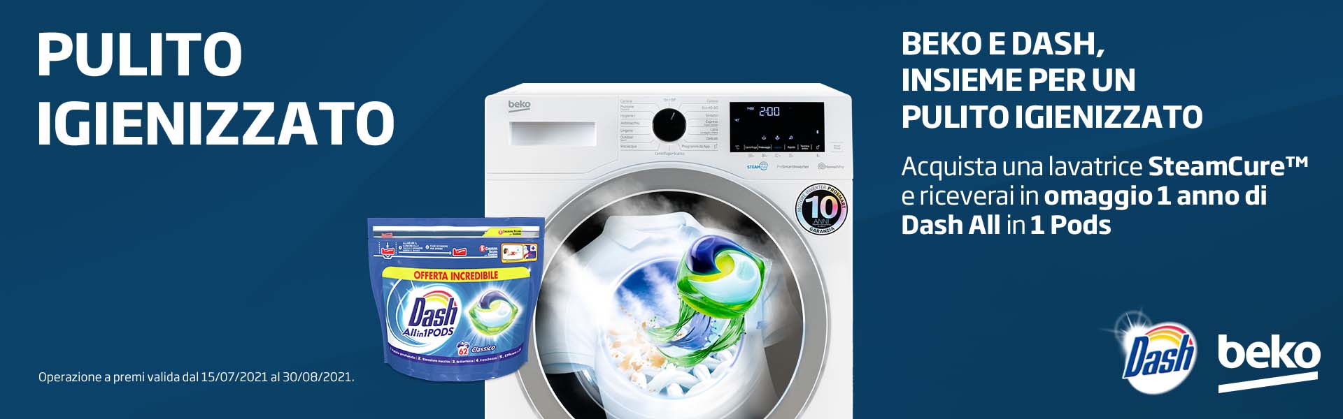 Beko e Dash insieme per un “Pulito igienizzato”