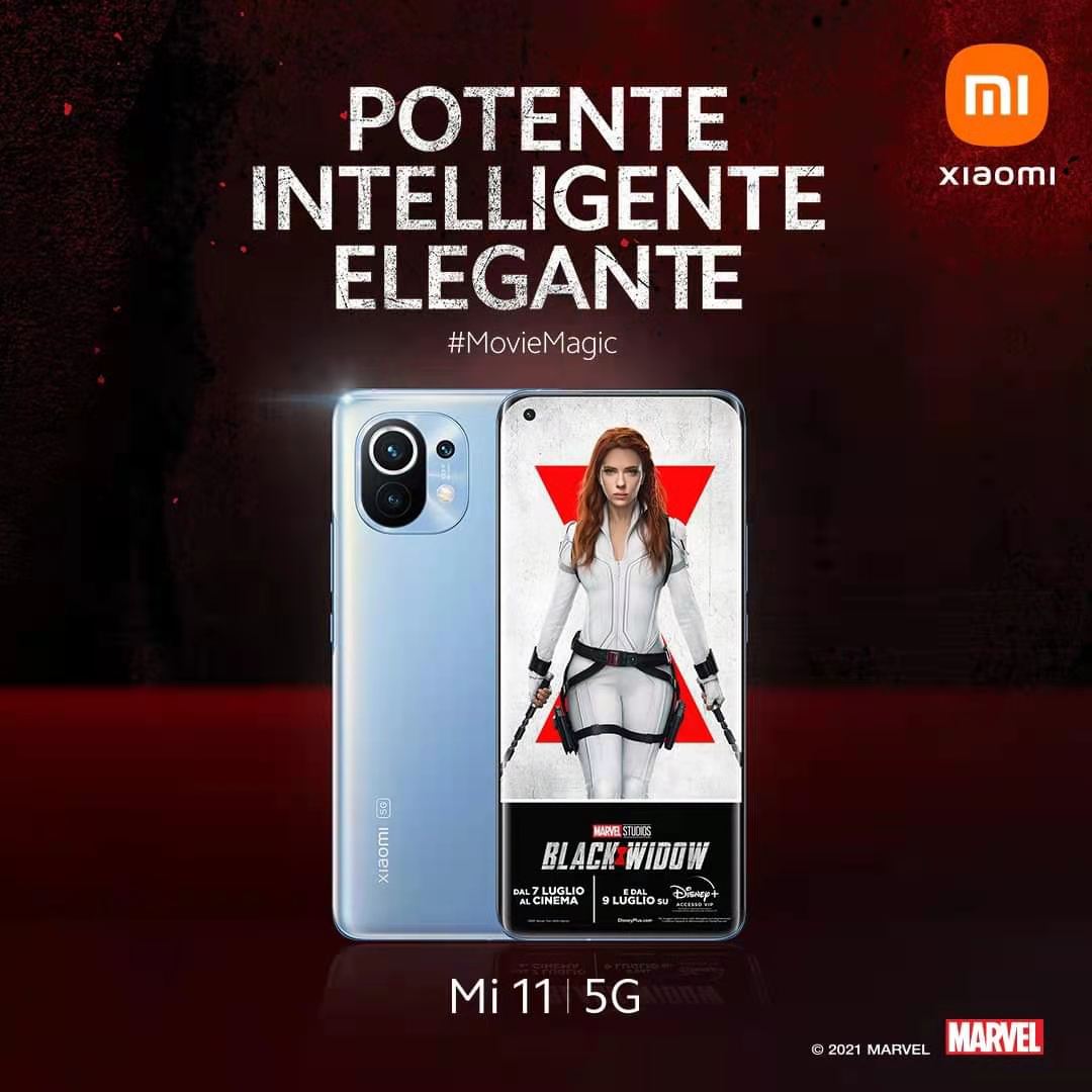 Xiaomi collabora con i Marvel Studios per il lancio di ‘Black Widow’