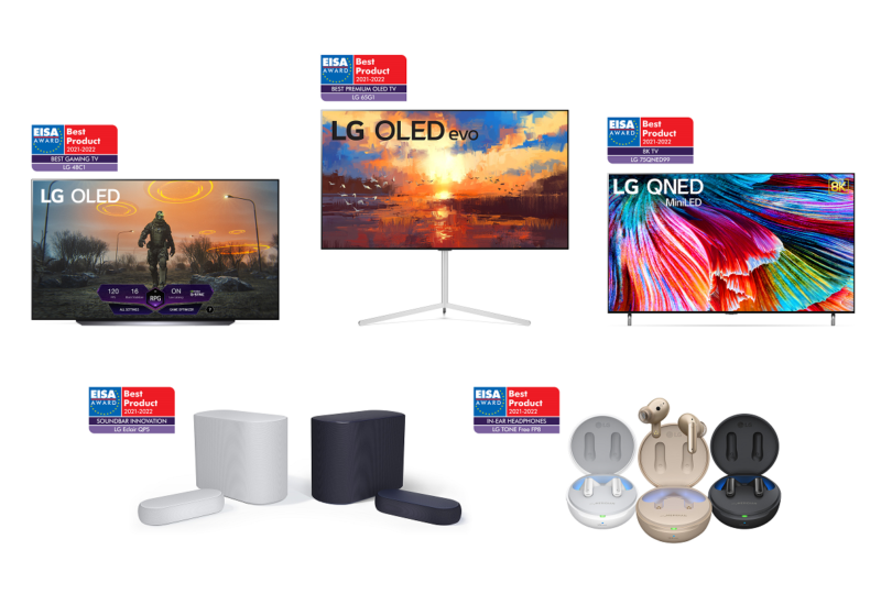 Premi EISA 2021: l’innovazione degli LG OLED TV premiata per il decimo anno