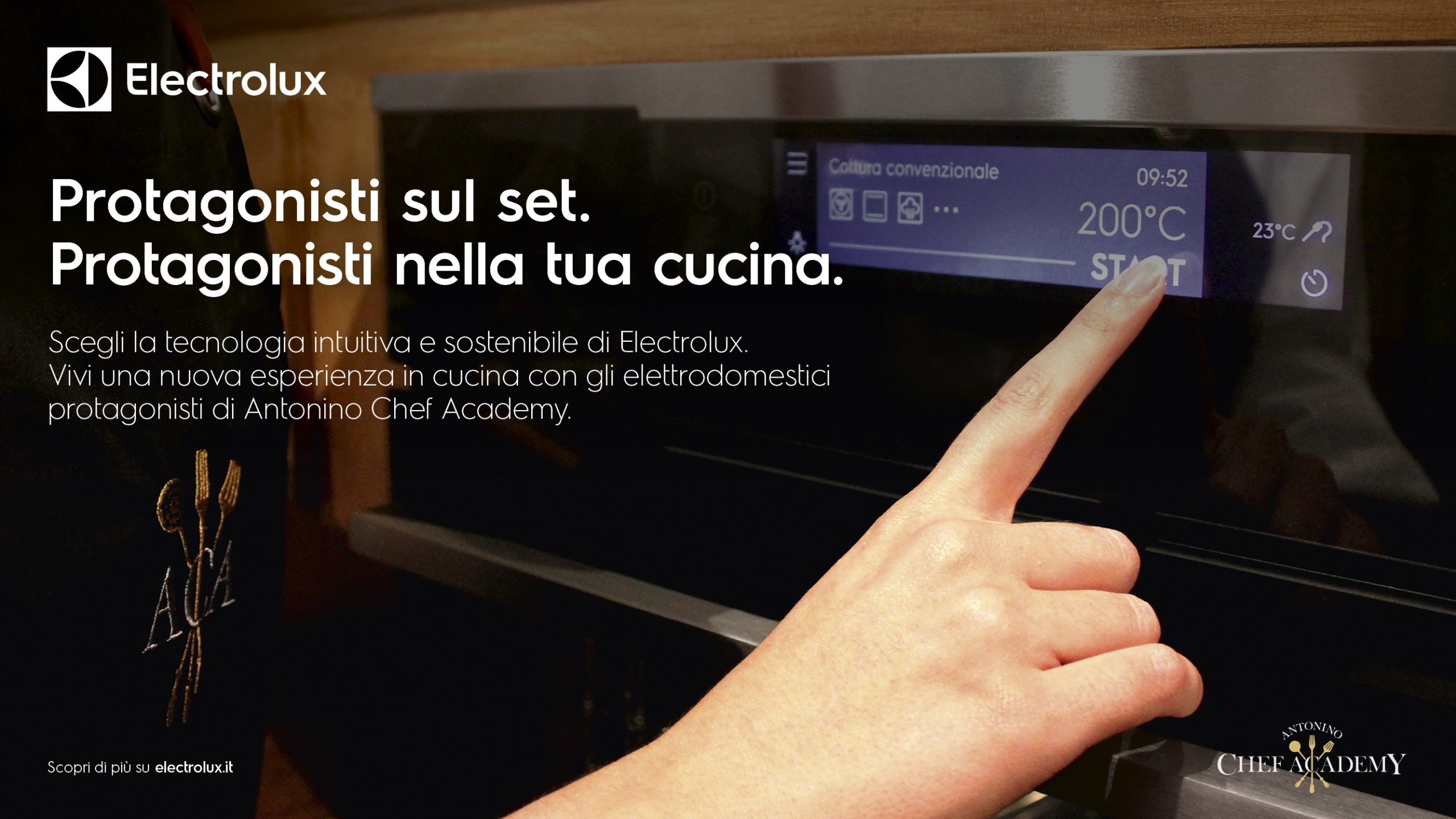 Gli elettrodomestici Electrolux nell’“Antonino Chef Academy” di Cannavacciuolo