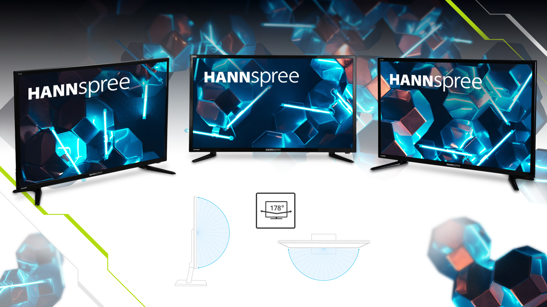 HANNspree introduce nuovi display multimediali di grandi dimensioni con USB Auto-Play