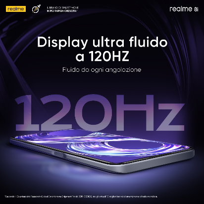 realme lancia lo smartphone da 120 Hz realme 8i