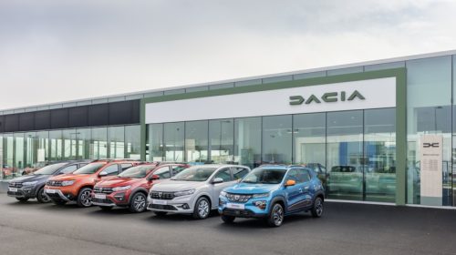 Nuova identità visuale delle rete vendita di Dacia