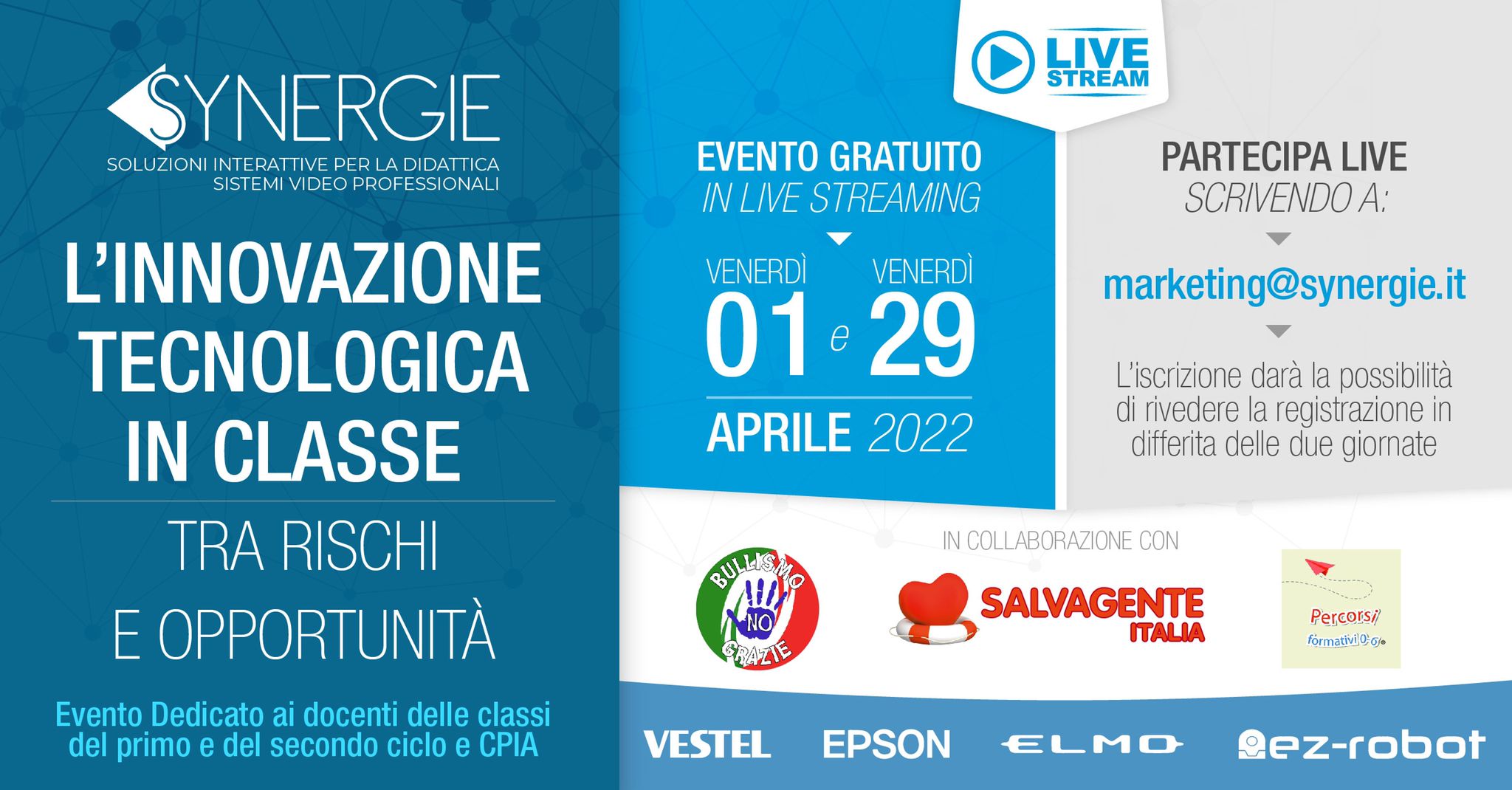 L’innovazione tecnologica in classe: Micaela Tagliaferro presenta l’evento di Synergie