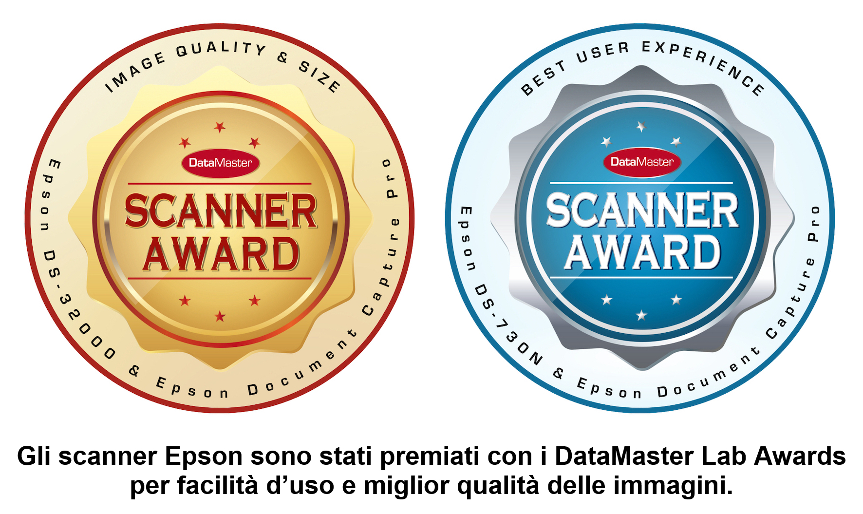 Loghi Datamaster scanner Epson 300dpi 15cm con dida