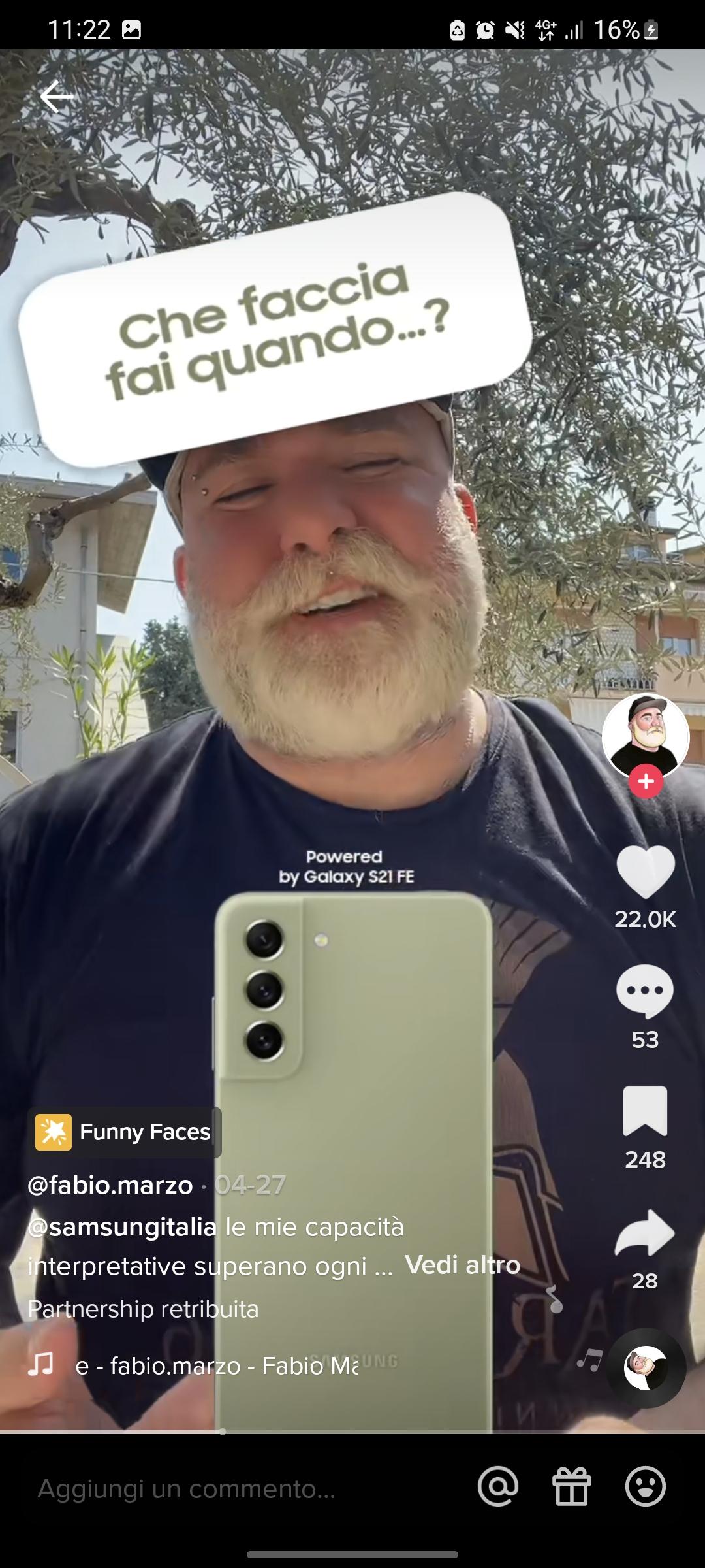Samsung coinvolge la Gen Z su TikTok con Funny Faces