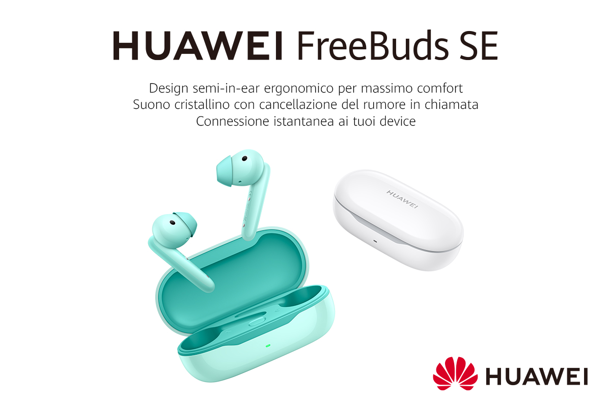 Huawei lancia i nuovi auricolari FreeBuds SE