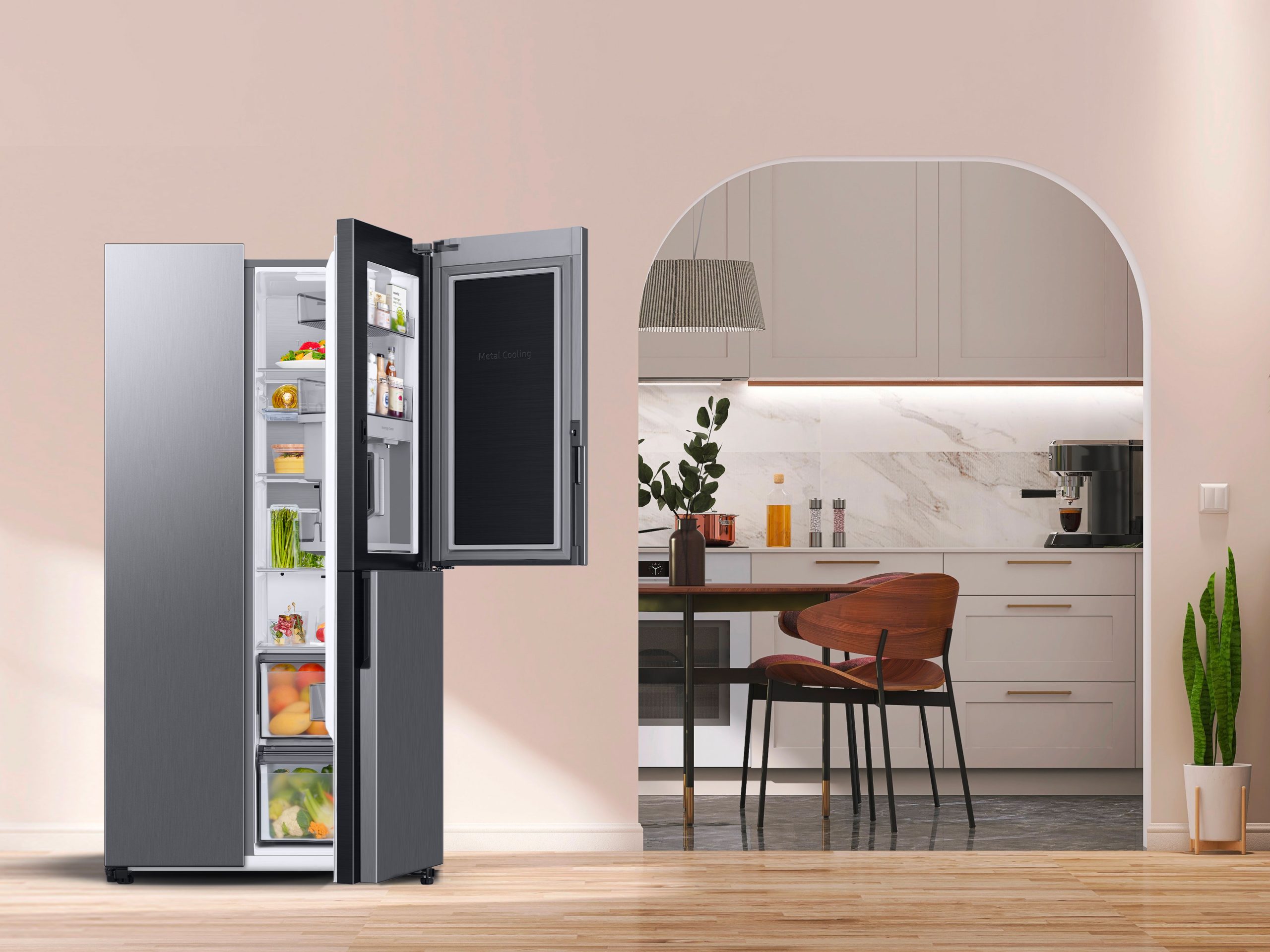 I frigoriferi Side by Side di Samsung integrano il Beverage Center