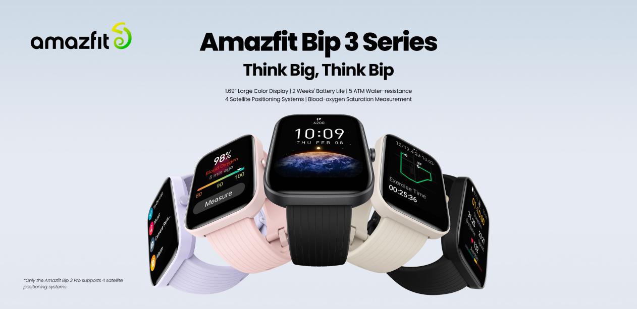 Amazfit presenta gli smartwatch Bip 3 e Bip 3 Pro