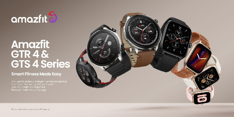 Amazfit presenta la nuova generazione di smartwatch GTR 4, GTS 4 e GTS 4 Mini