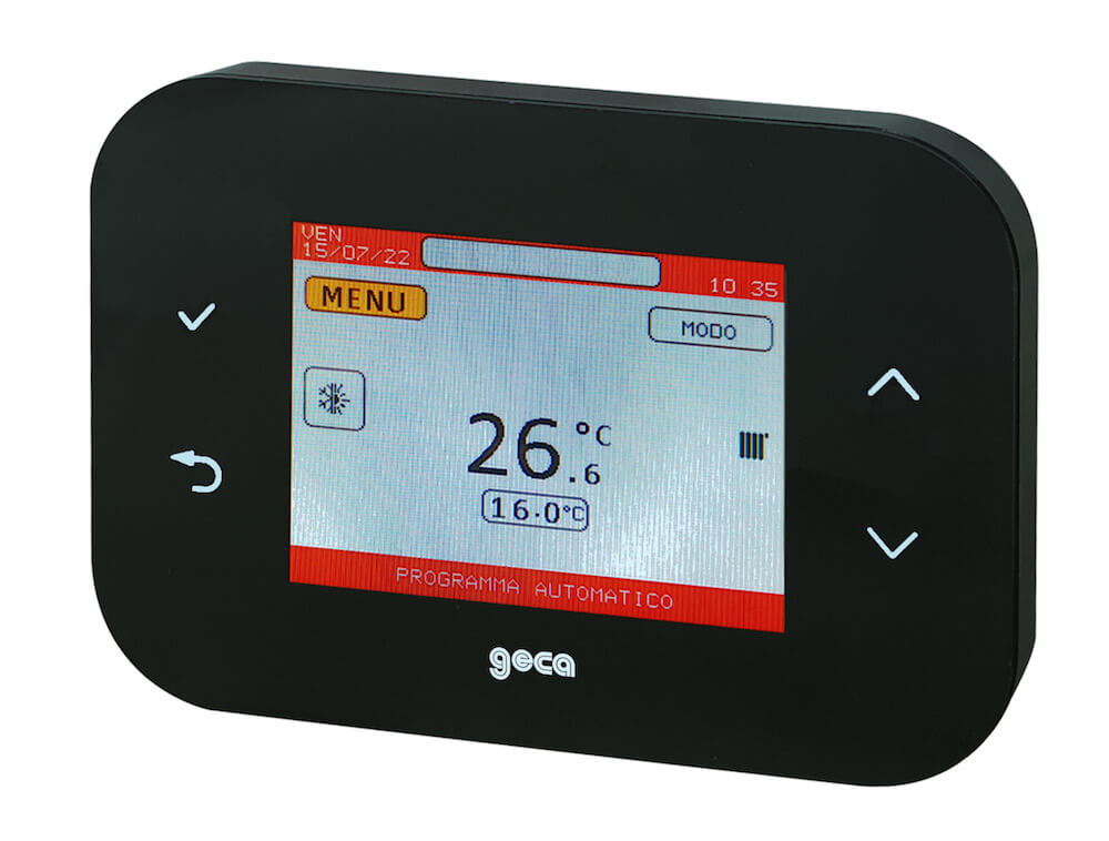 Da Geca i nuovi cronotermostati Crono C5 e Crono C5R Touch in classe V