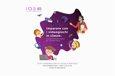 Imparare con i videogiochi in classe: IIDEA presenta nuovi strumenti per aiutare i docenti a usarli come risorse didattiche