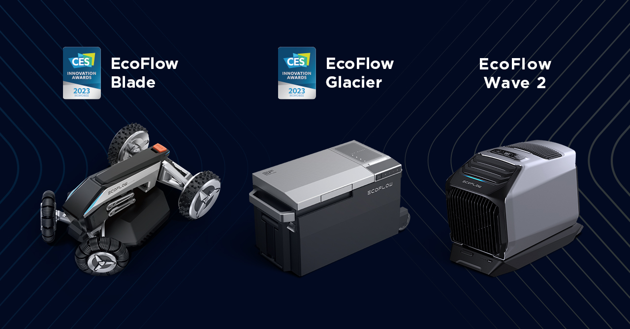 EcoFlow presenta al CES 2023 un tosaerba, un frigorifero portatile, un condizionatore portatile e una soluzione per l’alimentazione domestica