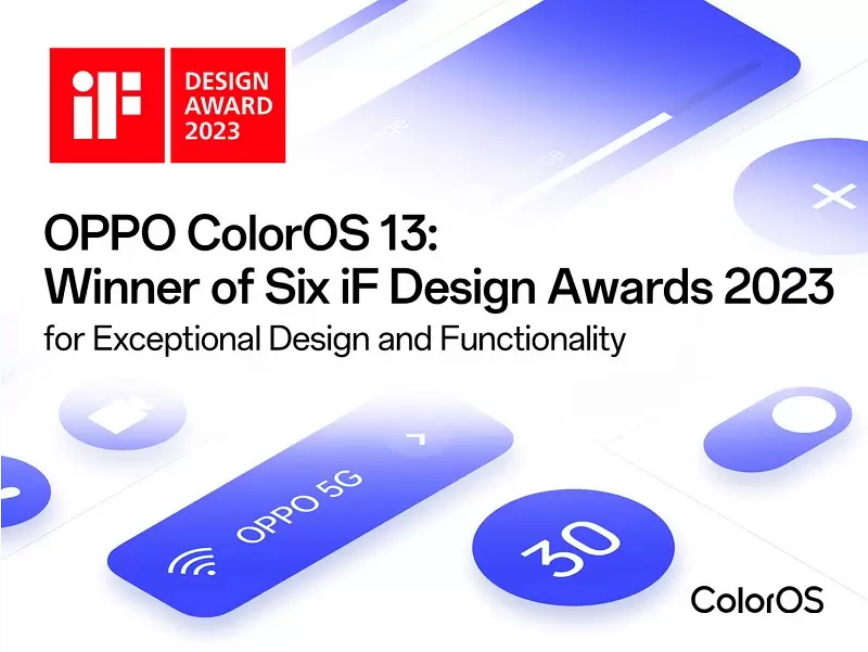 OPPO ColorOS 13 vince sei premi agli IF Design Awards 2023
