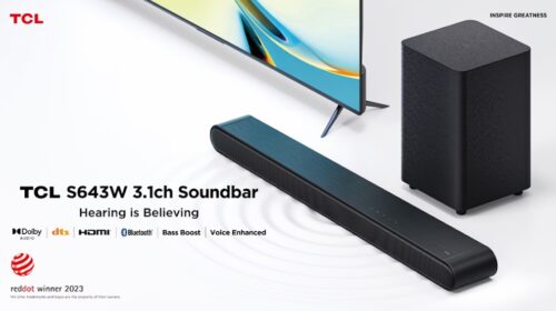 TCL vince il Red Dot Award 2023 Product Design con le nuove Soundbar Serie S64