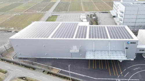 EIZO costruisce un nuovo edificio logistico con emissioni di CO2 ad impatto zero