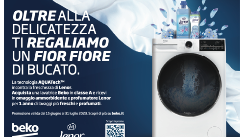 Beko: parte la promo sulle lavatrici in collaborazione con Lenor