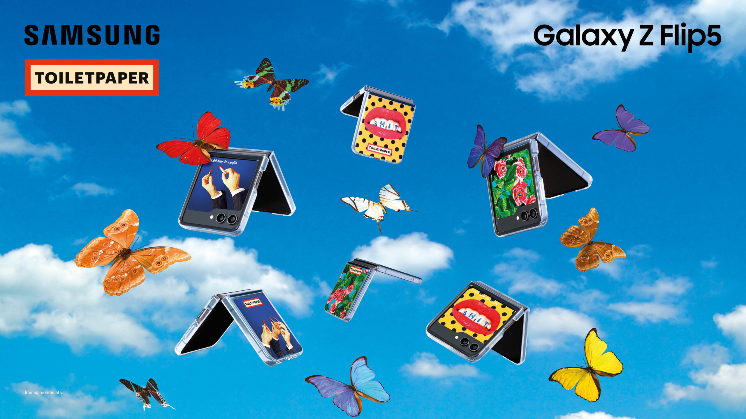 Samsung e TOILETPAPER ancora insieme per vestire i nuovi Galaxy Z Flip5