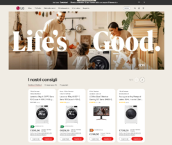 Restyling per il website di LG Electronics