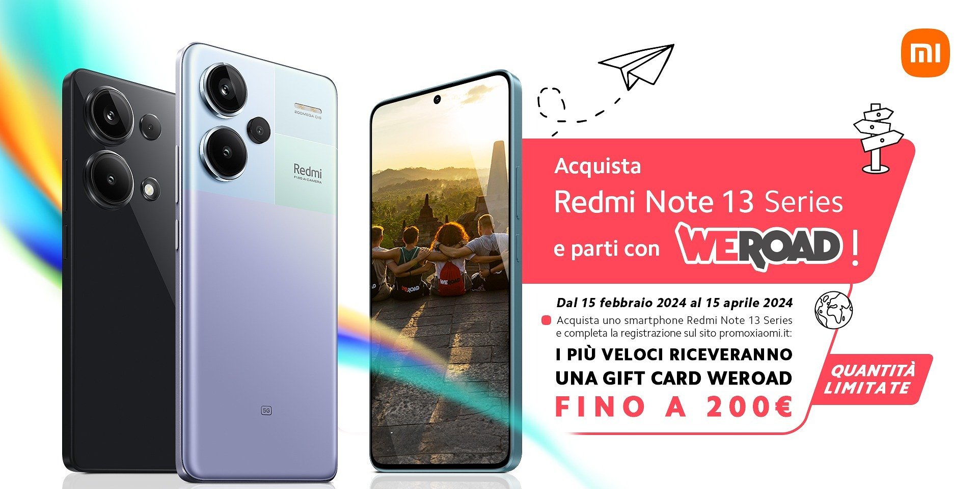 Redmi Note 13 Series ti porta in giro per il mondo con WeRoad!