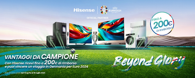 Hisense scende in campo con la promozione EURO2024
