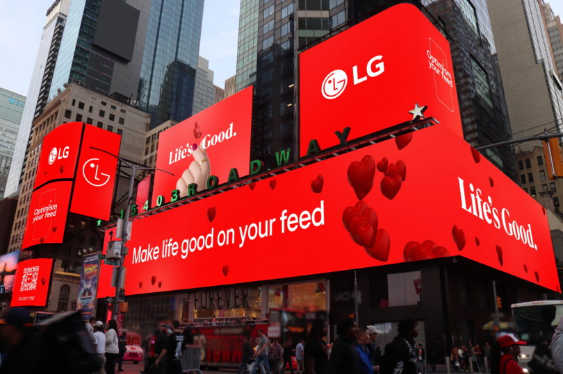 LG lancia la campagna globale “Optimism your feed”