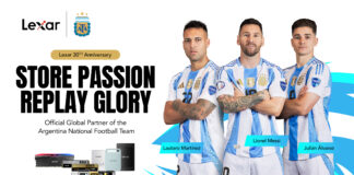 Lexar a fianco della Nazionale di Calcio dell’Argentina