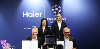 Haier diventa Global Partner della UEFA Champions League dal 2027 al 2031