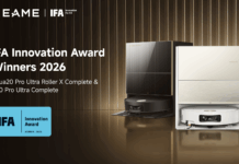 Aqua20 Pro Ultra Roller X Complete e X60 Pro Ultra Complete di Dreame conquistano gli IFA Innovation Award